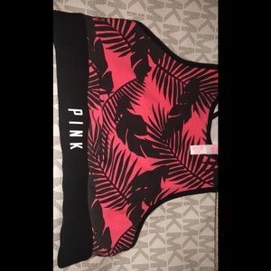 pink sports bra , worn once